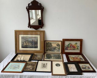 Large Group Of Wall Art 14 Pieces