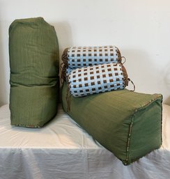 Group Of 5 Bolster Pillows