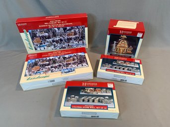 5 Boxed Sets Lemax Hearthside Village Christmas Village Collection