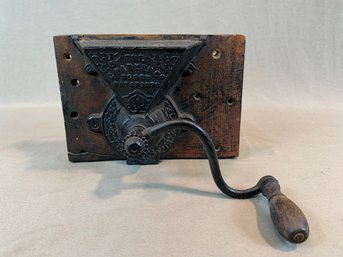 The Parker Co. No. 350 Cast Iron Wall-Mount Coffee Grinder, Pat. 1876