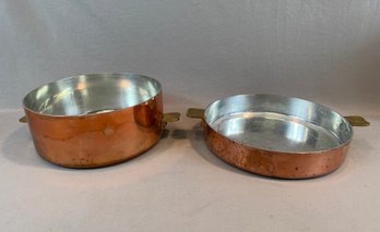 E. Dehillerin French Copper Lidded Pan, Made In France