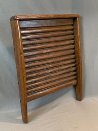 Antique European Oak Washboard
