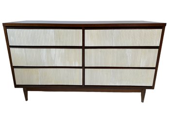 Mid Century Broyhill Walnut 6 Drawer Dresser