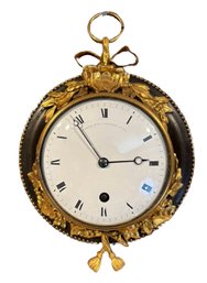 Antique French Louis XVI Style Gilt Bronze Bronze Wall Clock