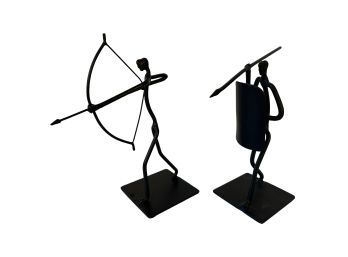 Pair Of Asa D. Hall (American, 1912-2002) Metal Sculptures