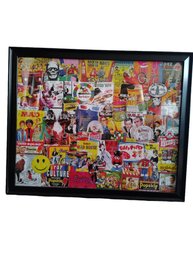 Framed White Mountain Pop Art Puzzle
