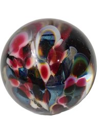 Art Glass Paperweight Signed