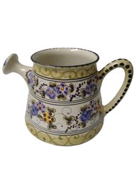 Hand Painted Pottery Decorative Watering Can