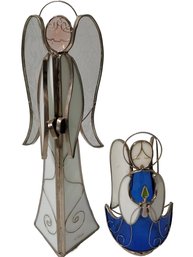 Stained Glass Angel Tea Candle Holders