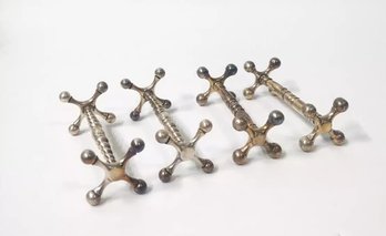 Antique Silverplated Knife Rests Lot Of 4