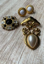 Vintage Napier Gold Tone Jewelry Collection