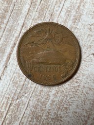 1960 Mexican 20 Peso Coin