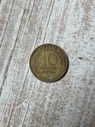 1963 France 10 Franc Coin