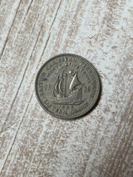 1955 Caribbean 50 Cent Coin