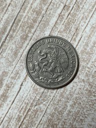 1968 Mexican Peso Coin