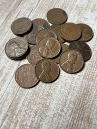 Wheat Penny Marked D: 17 Count