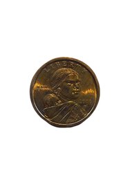 2000 Sacagawea Dollar Coin, United States Gold Tone Coin