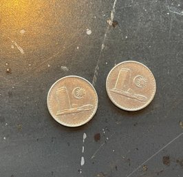 Malaysian Coins, 10 Cents From Malaysia (2 Coins)