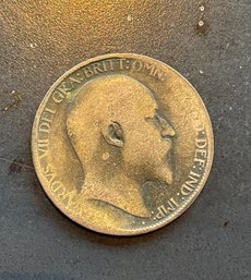 Antique Coin: Great Britain Edward VII Penny