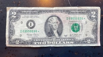 Two Dollar Bill Bank Note