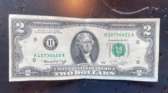 Two Dollar Bill Bank Note
