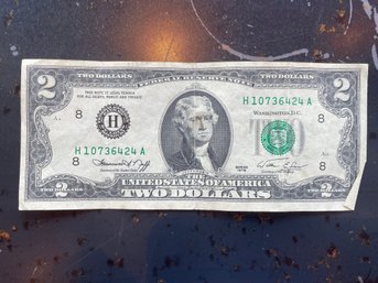 Two Dollar Bill Bank Note