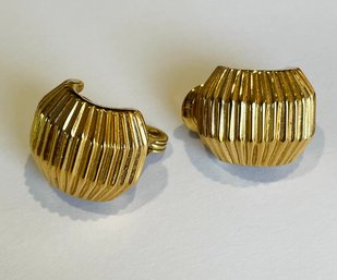 Gold Tone Napier Earrings