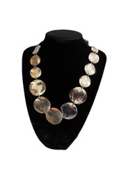 Silver Tone Statement Necklace