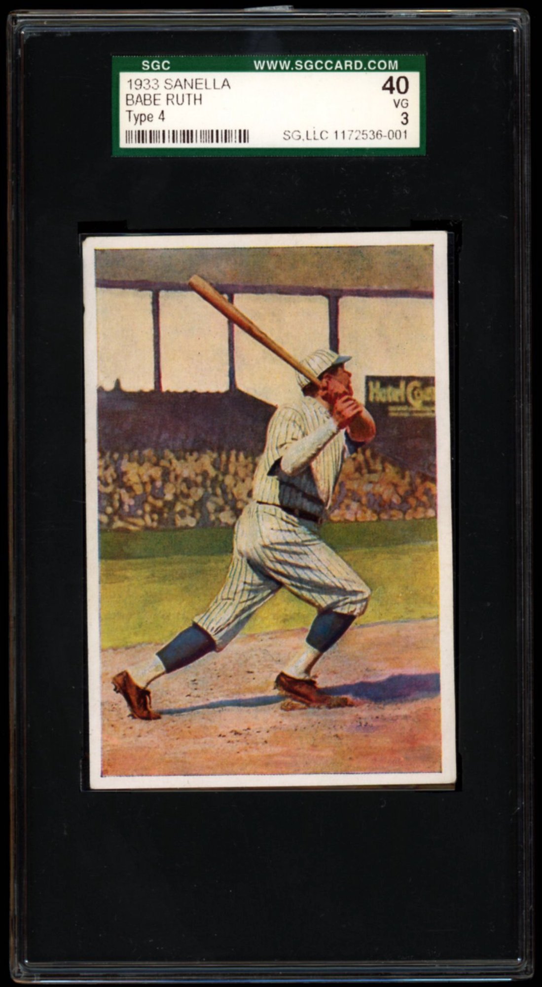 1933 SANELLA BABE RUTH 4 SGC 3 #52322 | Auctionninja.com