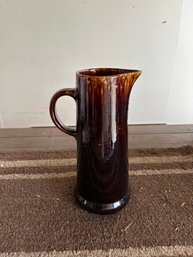 Brown Stoneware Pitcher Home Decor