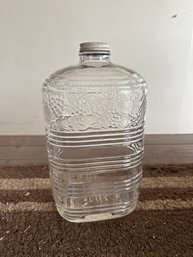 Larger Glass Bottle With Cap Rustic