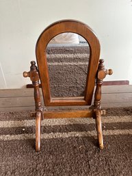 Wood Dress Top Vanity Mirror Decor