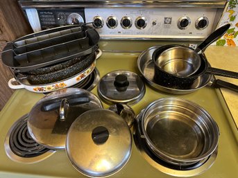 Pots And Pans Lids And Enamelware Bakeware