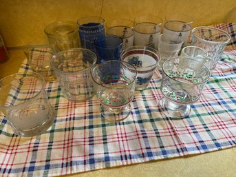 Drinking Glassware Lot Lighthouse Barware