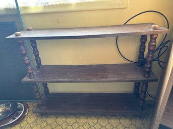 Wood Shelf Three Shelves Storage Shelving