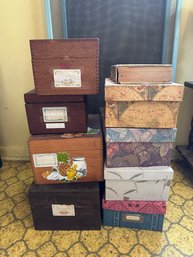 Recipe Wood Boxes Vintage Delicious Recipes