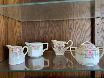 Creamer And Sugar Nippon Hand Painted