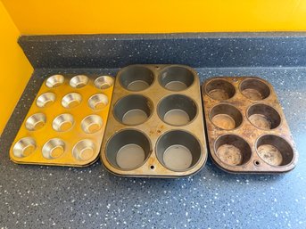 Cupcake Bakeware Pans Mini Muffin Baking Pan Three