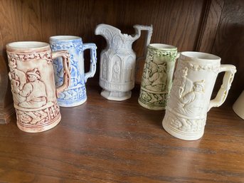 Ceramic Lot Mug Drinking Steins Pitcher