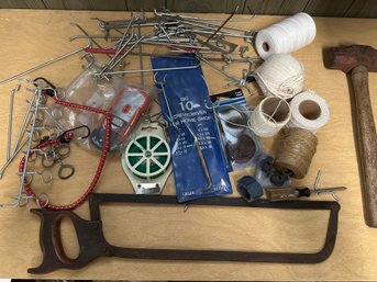 Peg Board Hooks Hand Tools Twine