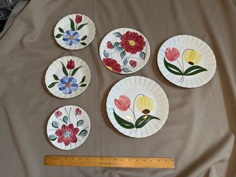 Plates Lot And Dishes Blue Ridge Floral Plate