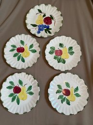 Dish Lot Blue Ridge Southern Pottery Plates Floral