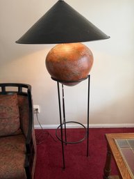 Floor Lamp Spherical Terracotta Base Light
