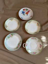 Dish Lot Grace China Mixed Bowls Nippon