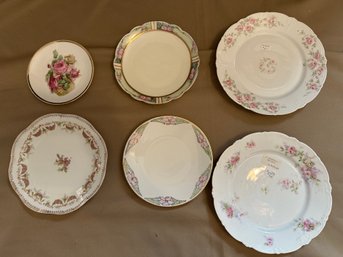 Plates And Dish Lot Floral Patterns China Bavaria