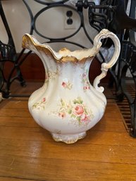 Larger Pitcher Floral China Decor