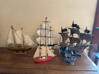 Ship Lot Decorative Boats Decor Sailboat