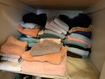 Towel Lot Hand Towels Orange And Embroidered