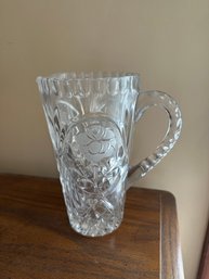 Vintage Glass Pitcher Libby Flower Serving Ware