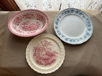 Decorative Bowl And Plate Aimcee Woodland
